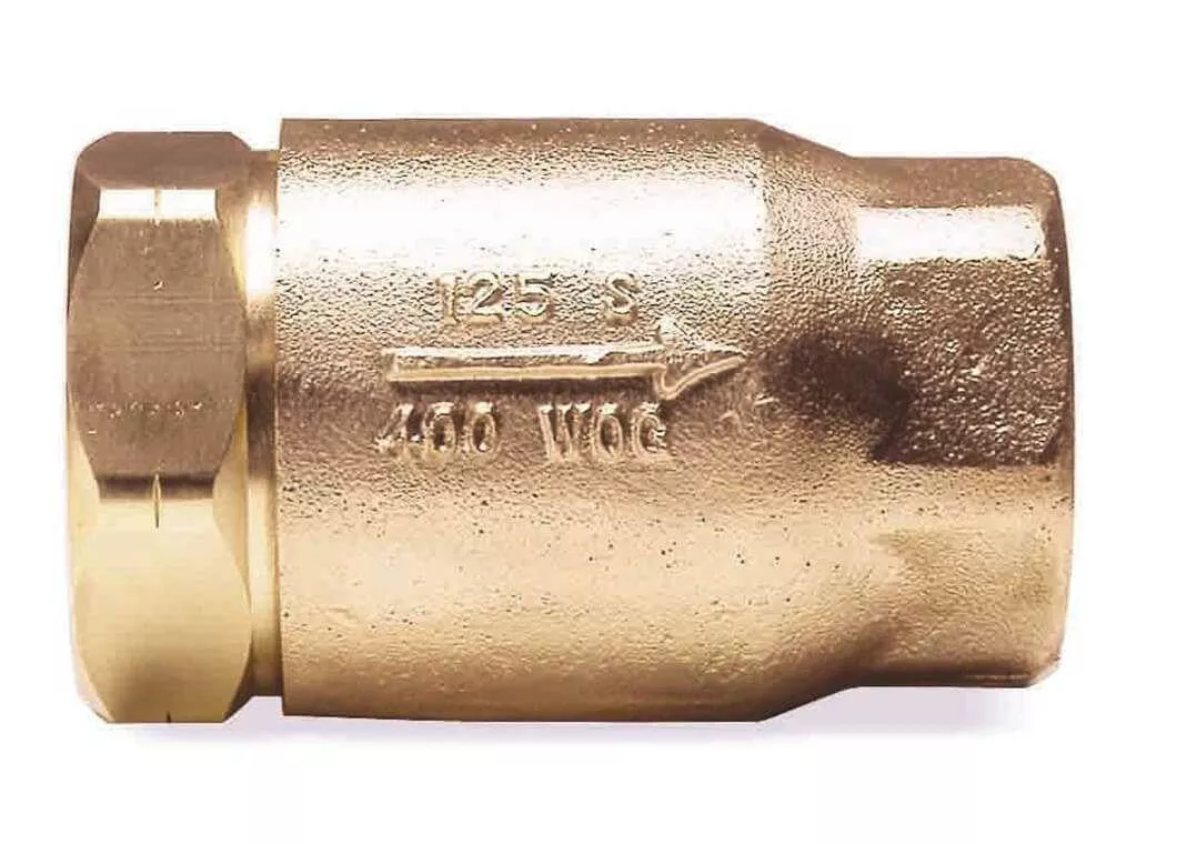 1-1/2" Apollo 61LF-107-01 - Bronze, NPT, In-Line Ball Cone Check Valve