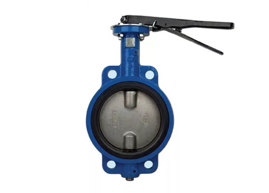 1-1/2" Bonomi N500S - Butterfly Valve, Wafer Style, Cast Iron, Manually Operated
