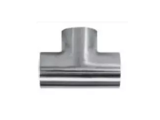 1-1/2" Sanitary Solutions SS7WWW7-1.5-304, Short Buttweld Tee, Polish ID/OD, 304 Stainless Steel