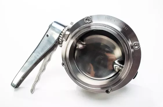 1-1/2" Sanitary Solutions SSBFV-1.5-316L, Multi-Position Clamp Butterfly Valve - with EPDM or Silicone Seats