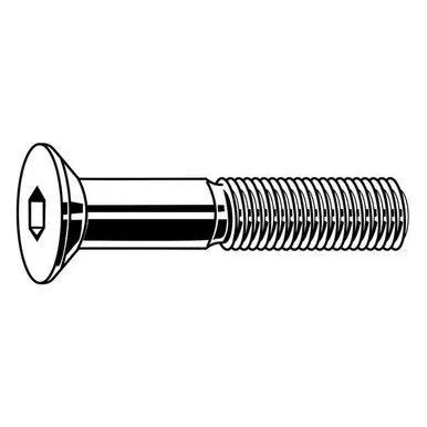 #10-24 Socket Head Cap Screw, Flat, Black Oxide Steel, 1 in Length, 100 PKU07410.019.0100