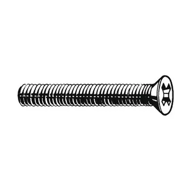 #10-24 x 3-8 in Phillips Flat Machine Screw, Plain Brass, 50 PKU48300.019.0037