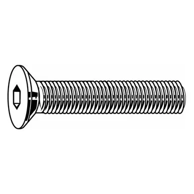 #10-32 Socket Head Cap Screw, Flat, Black Oxide Steel, 1-2 in Length, 100 PKU07566.019.0050