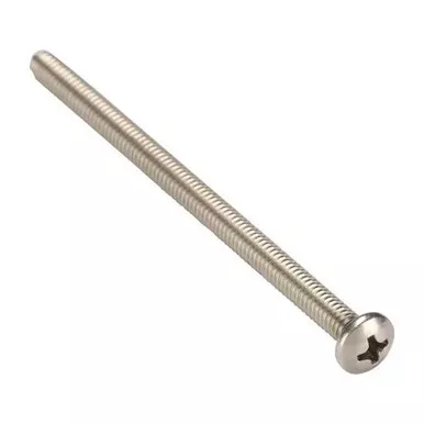 #8-32 x 2 3-4 in Phillips Pan Machine Screw, Plain 18-8 Stainless Steel, 100 PKU51122.016.0275