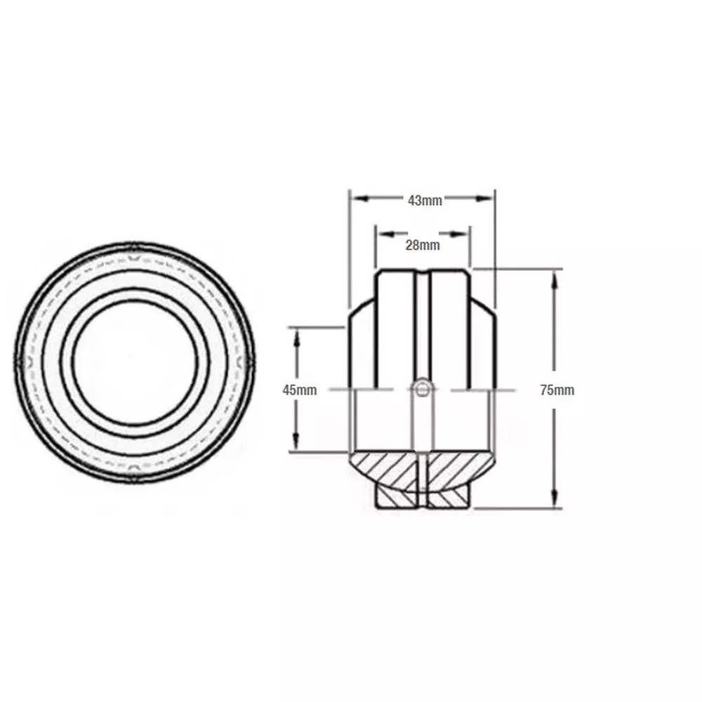 AT157173 Self Aligning Bushing / Bearing Fits John Deere 450G 550G 650G