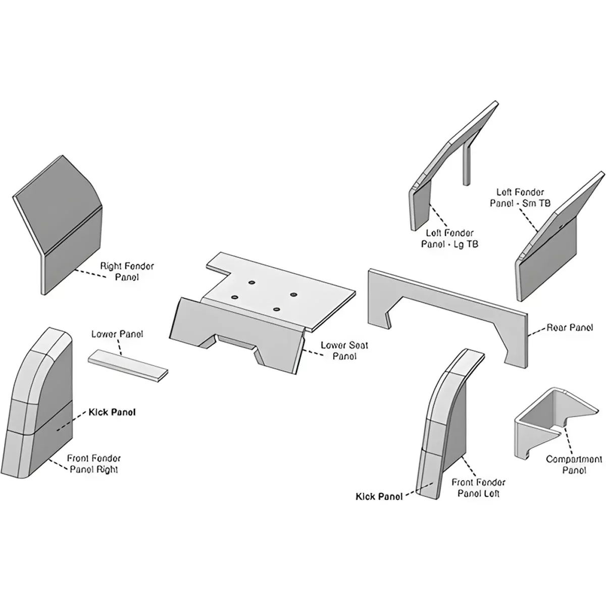 Cab Foam Kit for Ford 5700, 6700, 7700, 7710, 8700, 9700