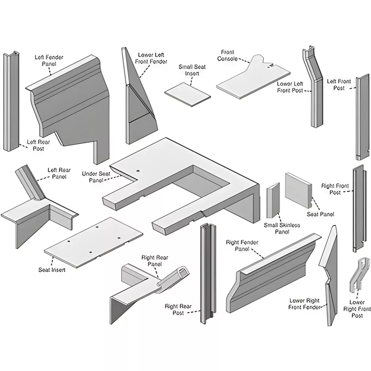 Cab Foam Kit for White 120, 125, 140, 145, 160, 170, 185