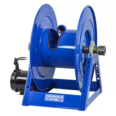 Coxreels 1185-2024-EF Electric 24V DC Motor Rewind Hose Reel | 1185 Series | 1-1/2" Hose Diameter | 100' Hose Length | 1500 Max PSI | Less Hose