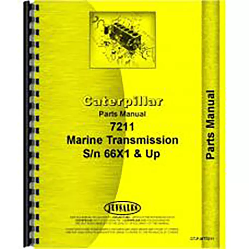 Fits Caterpillar 7211 Transmission Parts Manual (New)