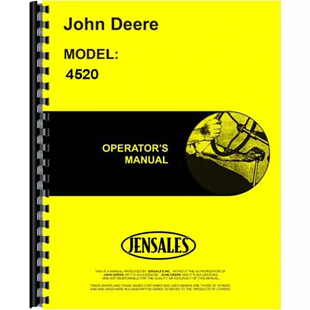 Fits John Deere 4520 Tractor Operator Manual