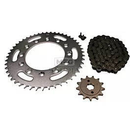 Honda XR250R Chain and Sprocket Set for 1990-1995.