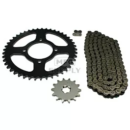 Honda XR50R Chain and Sprocket Set for 2000-2004.