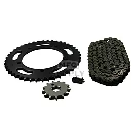 Kawasaki KX60 Chain and Sprocket Set for 1985-2003.