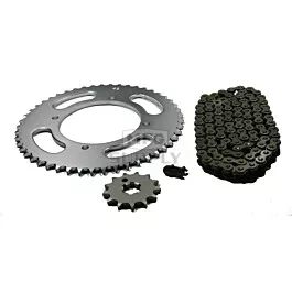 Kawasaki KX80 Chain and Sprocket Set for 1991-1997.