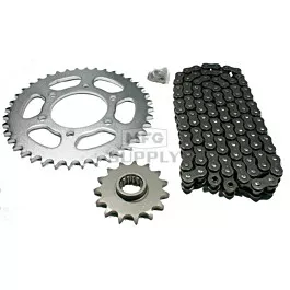 Kawasaki ZZR600 Chain and Sprocket Set for 2005-2008.
