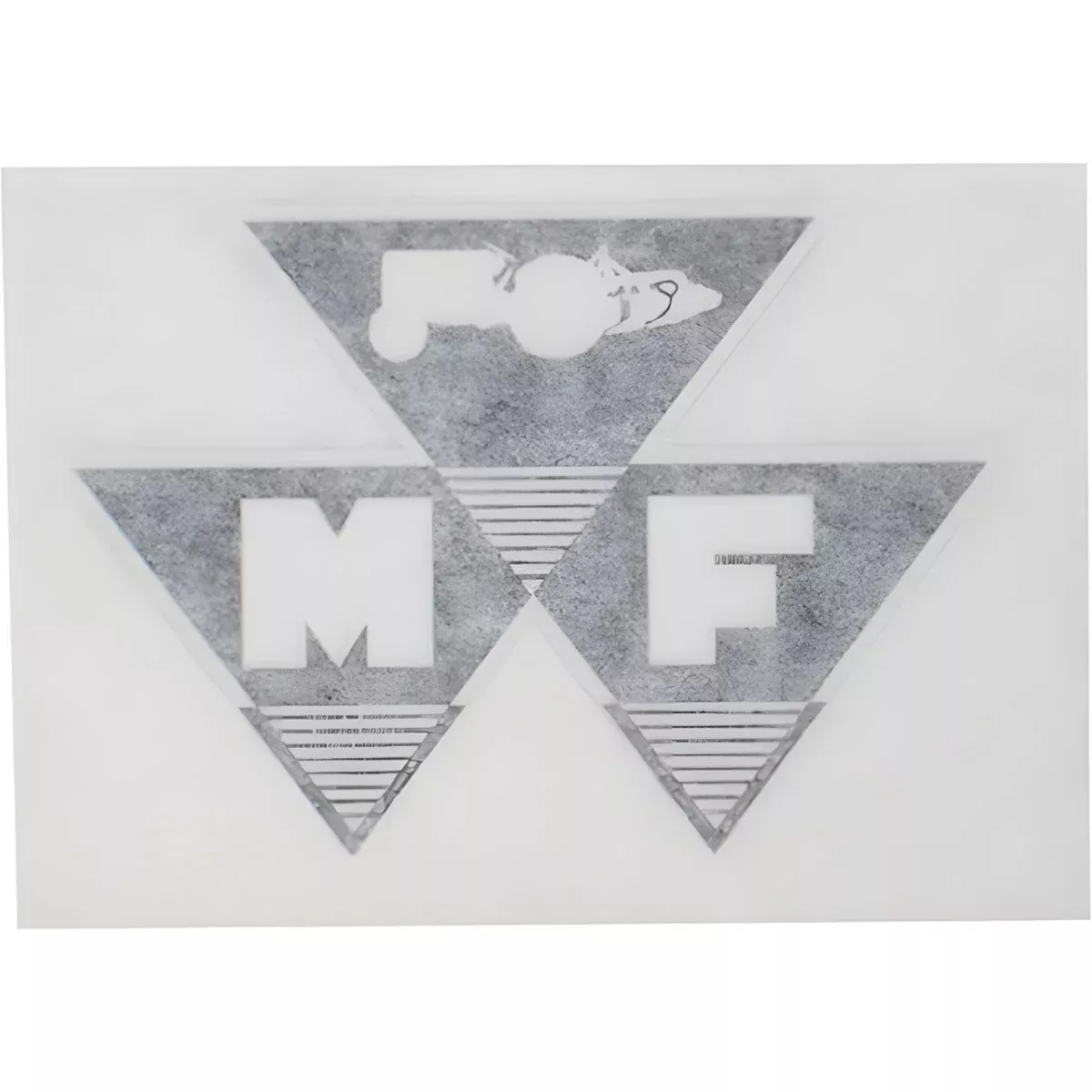 "MF" Triple Triangle Logo Decal for Massey Ferguson