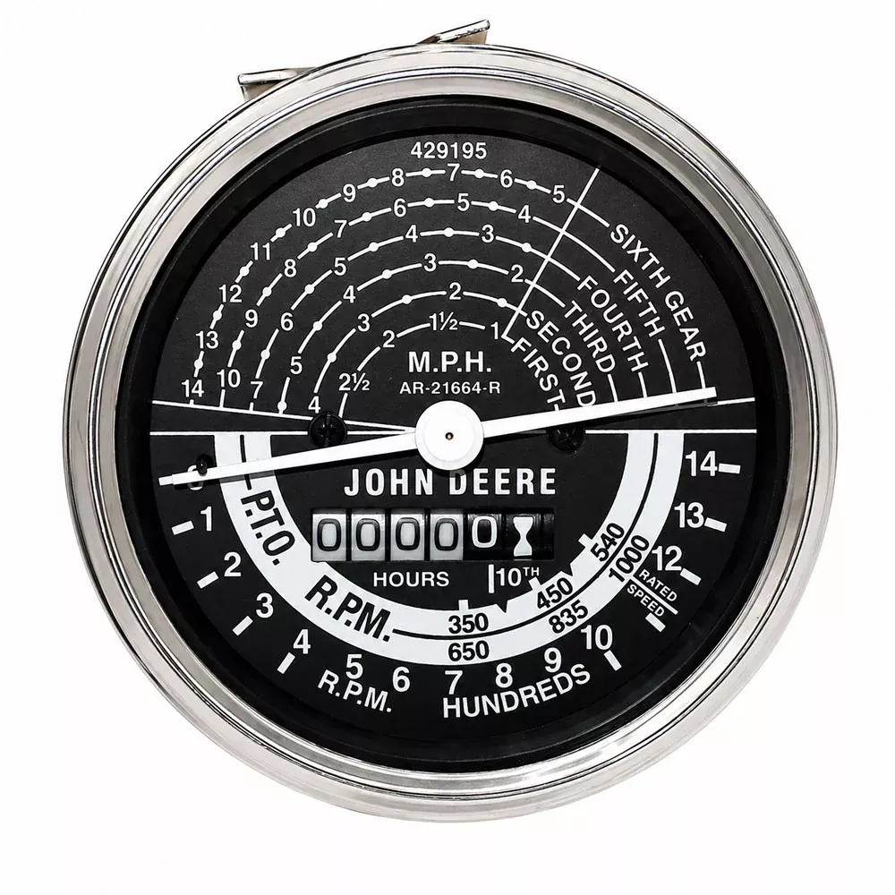 NJD584 Tachometer Fits John Deere 2 Cylinder Models Fits John Deere