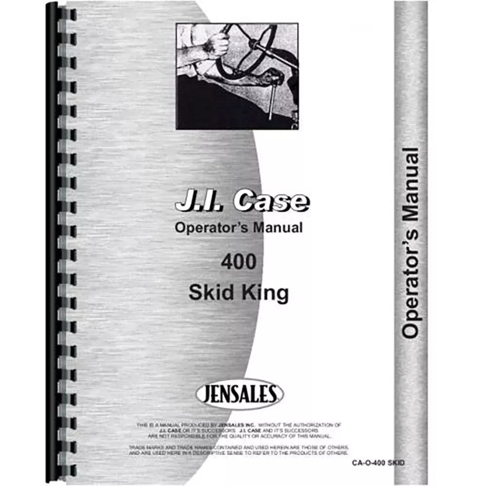 Operators Manual Fits Case 400 Tractor
