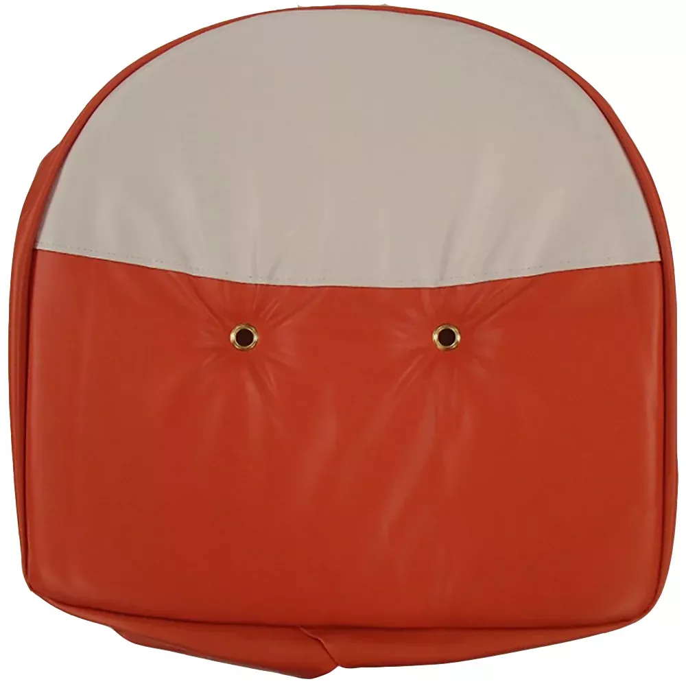 Orange and White Tractor Pan Seat Cover Universal Fits Ford Fits John Deere