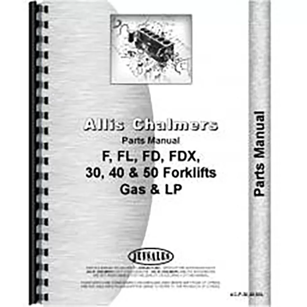 Parts Manual Fits Allis Chalmers FDX 50 Tractors