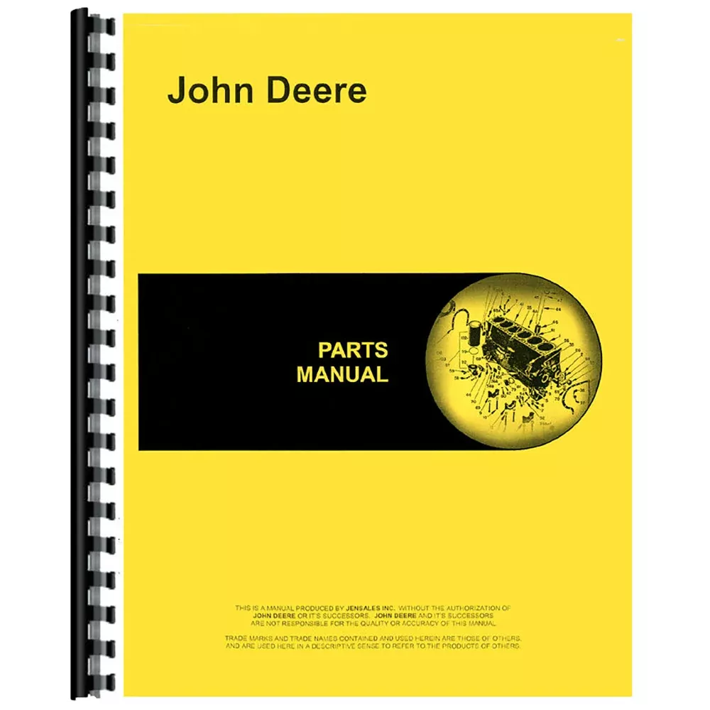 Parts Manual Fits John Deere 499 Cotton Picker
