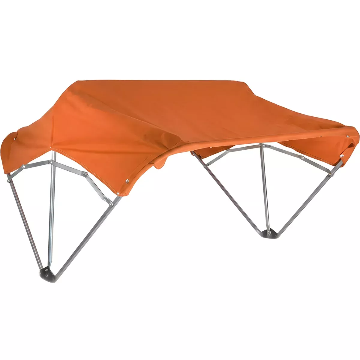 Sun-Smart Tractor Canopy - 3-Bow, 40", Orange, Fender Mounting Brackets
