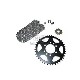 Suzuki Quad Runner LT185 Chain and Sprocket Set for 1984-1987.
