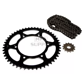 Suzuki RM125 Chain and Sprocket Set for 1981 and 1982.