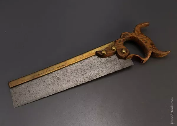 “W.M.H. SOWERS PHILADA” Triple Cove Brass Back Saw - 107352