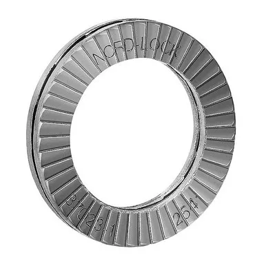 Wedge Lock Washer, For Screw Size 1-4 in Steel, Plain Finish, 10 PK1570