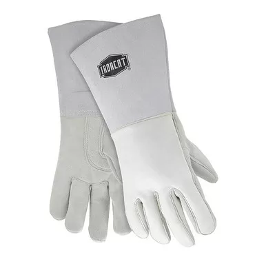 Welding Gloves, Gauntlet Cuff, Reinforced Thumb, Premium Elkskin, L, 1 PR9061/L