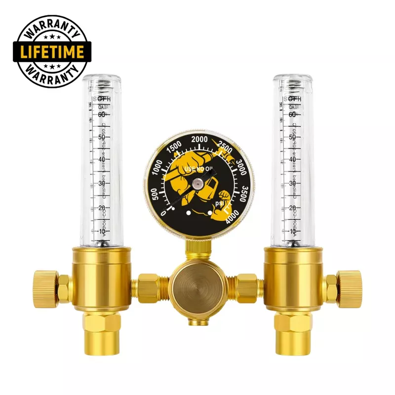 WELDMONGER Dual Output Argon Regulator Flowmeter