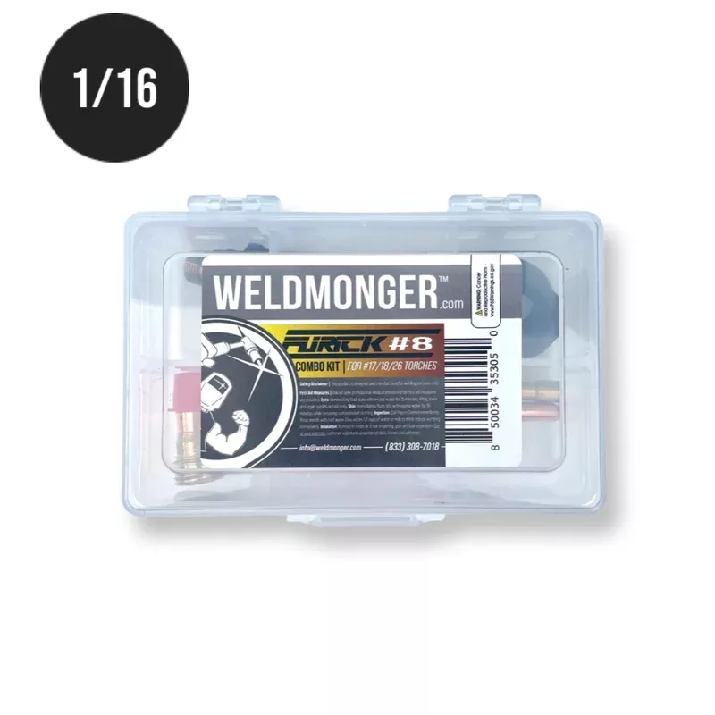 WELDMONGER Furick #8 PRO Combo Kit Size 1/16 – For 171826 Style Torches