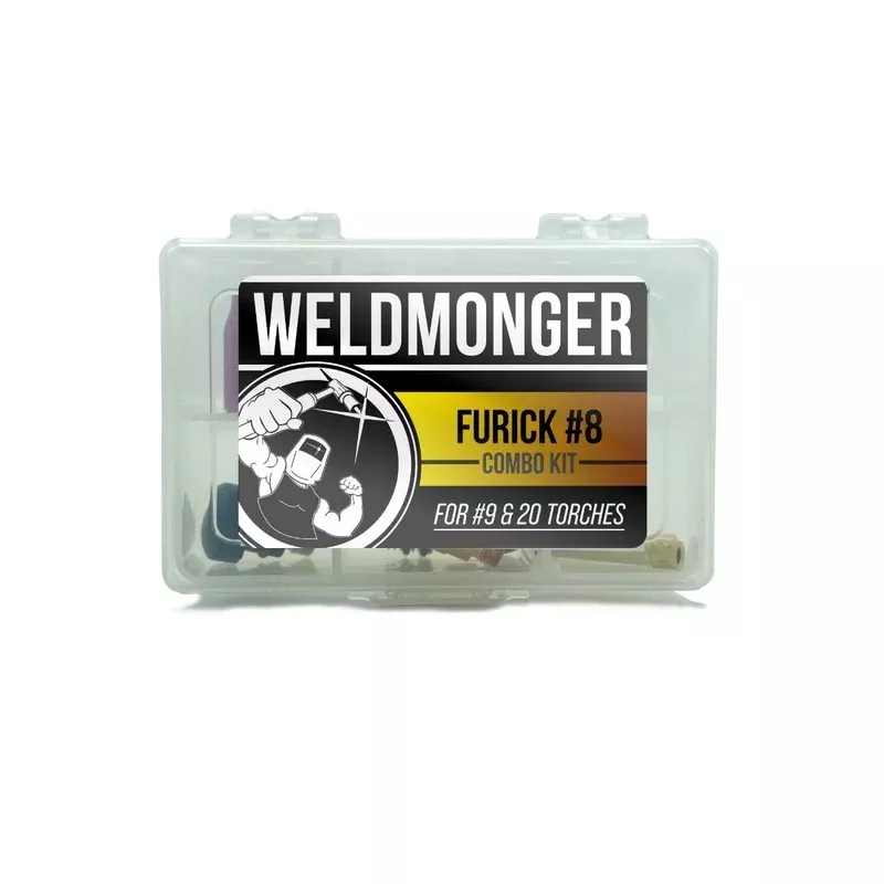 WELDMONGER Furick #8 PRO Combo Kit Size 3/32 – For #9 AND #20 Style Torches