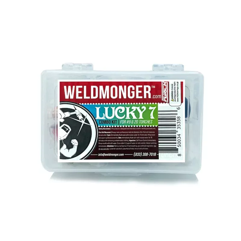 WELDMONGER LUCKY #7 PRO Combo Kit Size 3/32 – For 9 20 Style Torches