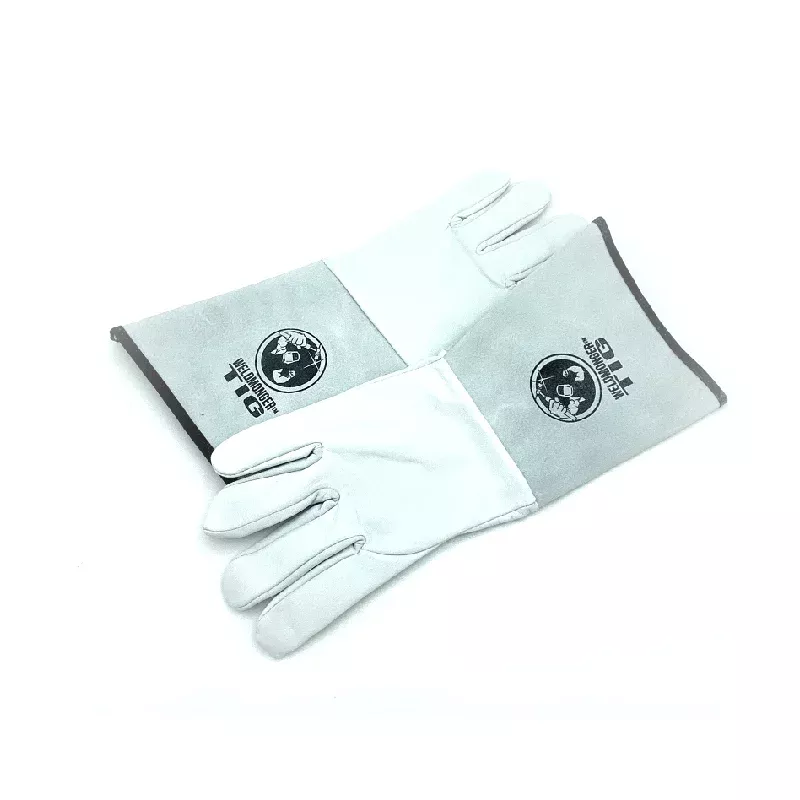 Weldmonger TIG Welding Gloves – White/Gray 5.9″ Cuff