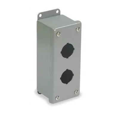 Wiegmann PushButtonEnclosure,30mm,2Hole,CarbSteel PSL2