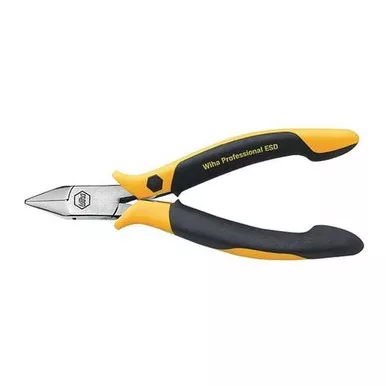Wiha 4 1-2 in Precision Diagonal Cutting Plier Semiflush Cut Uninsulated 32702