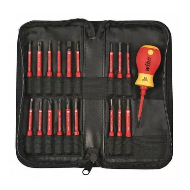 Wiha Multi-Bit Screwdriver,3 in L 28396