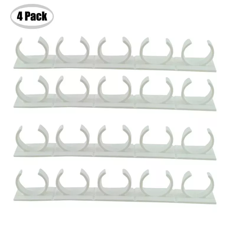 willway 20 Spice Gripper Clips Multi-Use Spice Cabinet Holder – 4 Strips Spice Cabinet Organizer – Holds 20 Jars