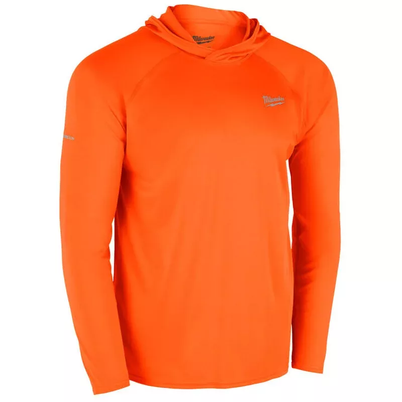 WORKSKIN Hooded Sun Shirt – Orange L M550A-L