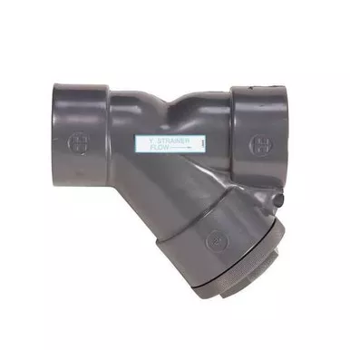 Y Strainer, 1-2" Pipe, Threaded, Clear PVC, 150 psiYS00050T