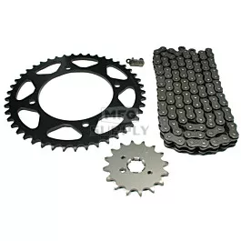 Yamaha Virago XV250 Chain and Sprocket Set for 1995-2007.