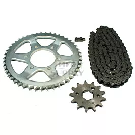 Yamaha XT225 Chain and Sprocket Set for 1992-2007.